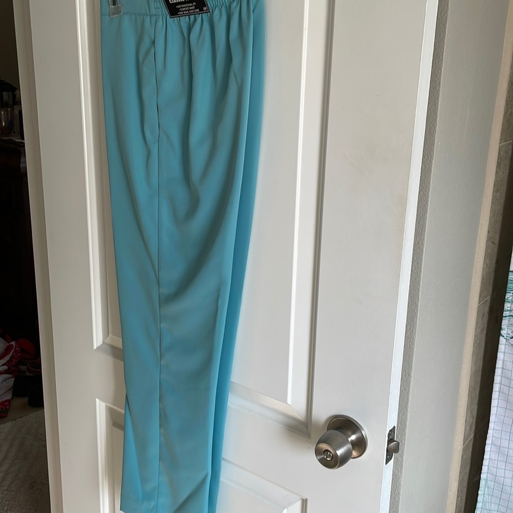 Light teal colored